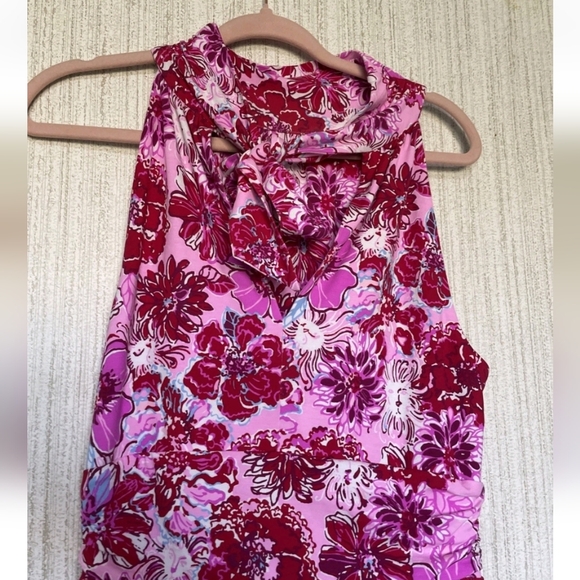 Lilly Pulitzer Size Medium Wyota Maxi Dress In Lilac Thistle In The Wild Pink - Picture 11 of 12